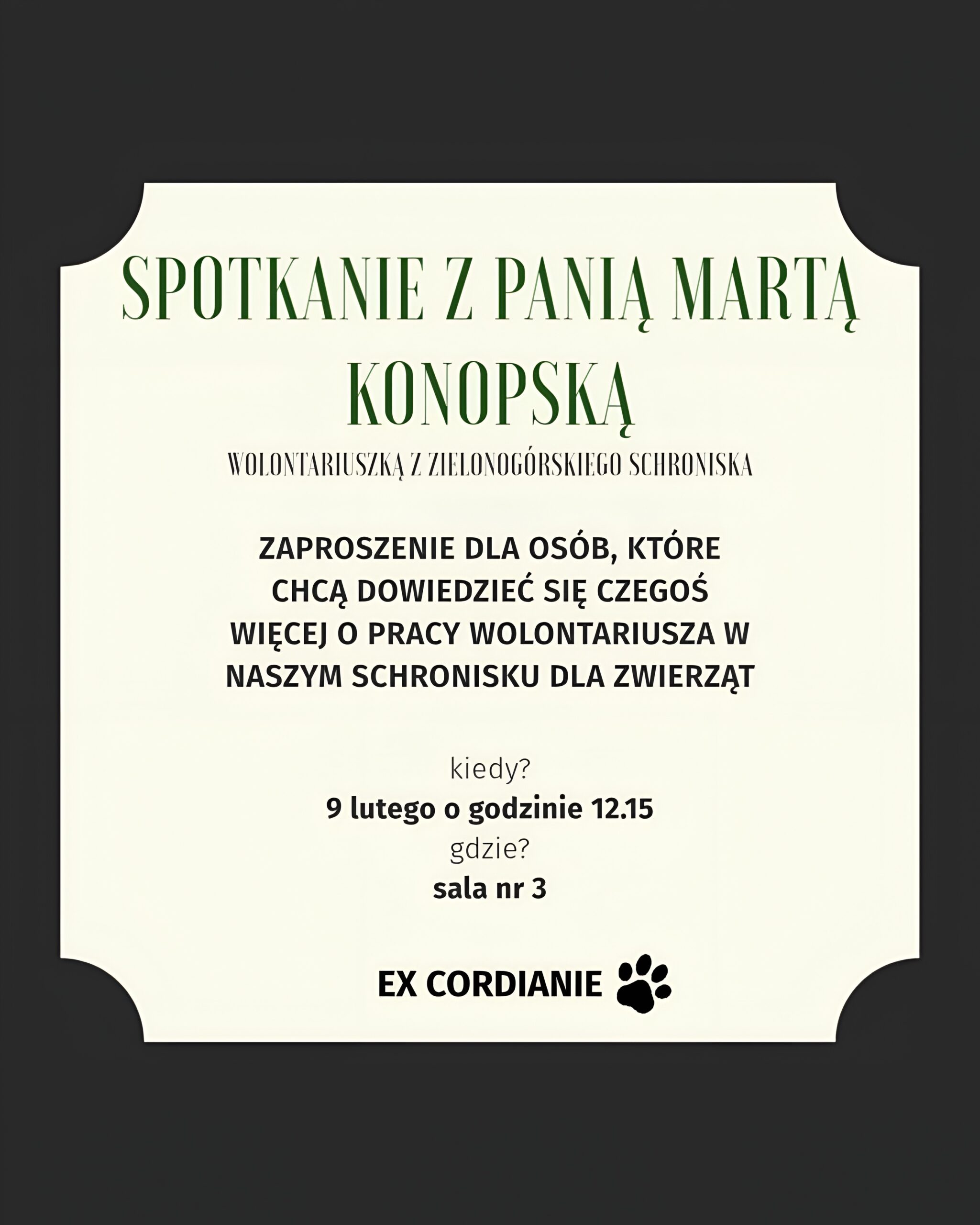 Spotkanie w I LO w Zielonej Górze!